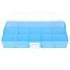 Plastic 15 Slots Adjustable Jewelry Storage Box Case Craft Organizer Bead