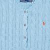 Polo Ralph Lauren FW25 Pony Embroidered Crew Neck Button Short Sleeve Knit Top Women tops WMPOSWENDW20446-400