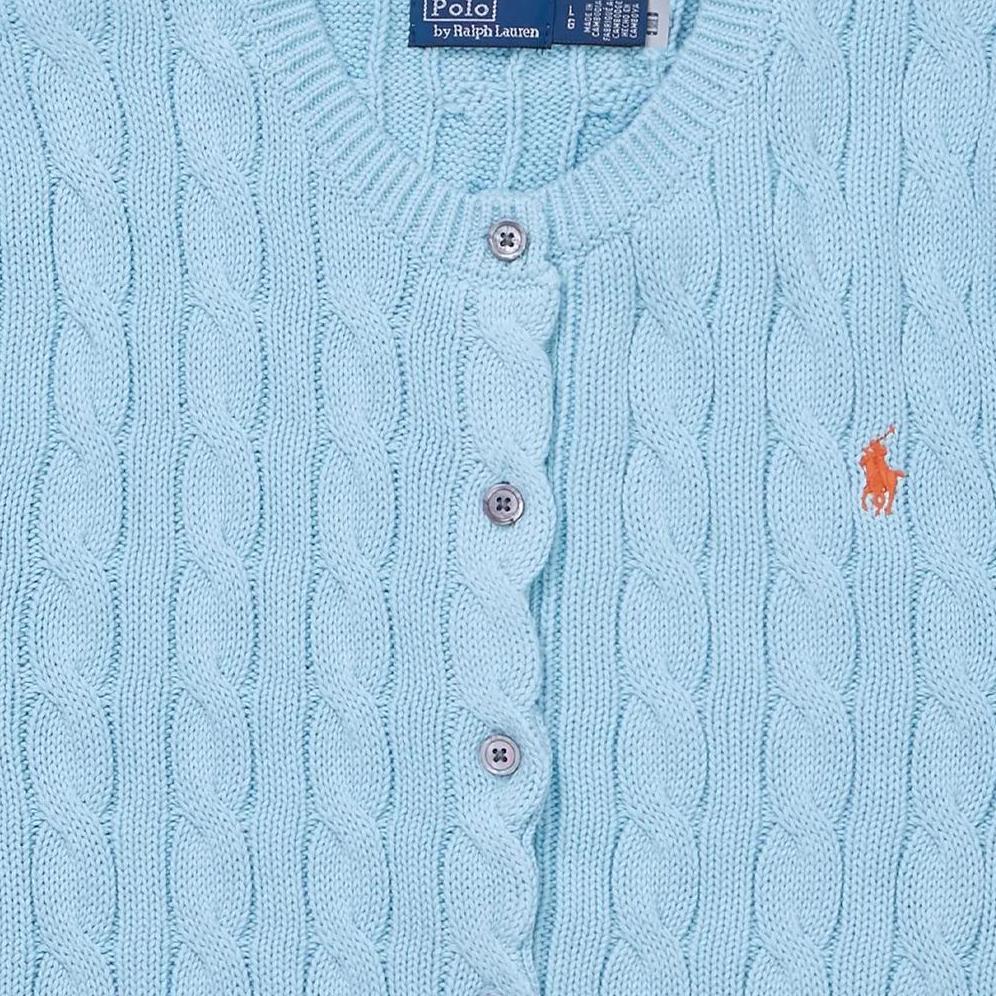 Polo Ralph Lauren FW25 Pony Embroidered Crew Neck Button Short Sleeve Knit Top Women tops WMPOSWENDW20446-400