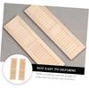 6 Pcs Miniature Wooden Doll Shutters, Wear-Resistant Synthetic Material, Khaki, 4.52x1.25x0.47 Inch, Dollhouse Decoration Accessories for 1:12 Scale