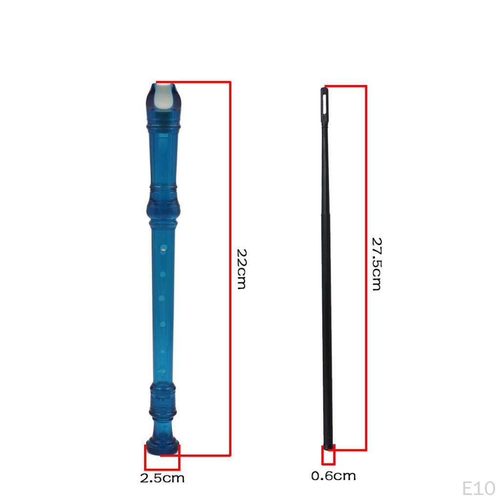 8 Hole Soprano Descent Flute with Cleaning