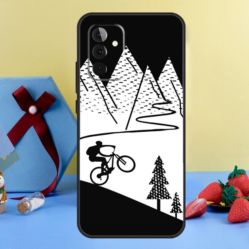 MTB Mountain Bike Cycling Bicycle Case For Samsung Galaxy A13 A23 A33 A53 A73 A14 A24 A34 A54 A72 A52 A32 A12 A51 A71 A15 A25