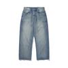 HISHANDER Washed 5P Wide Denim Pants [Light Wash]