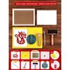 New Year Picture DIY Woodblock Printing Set: Non-Legacy Handmade Template Kit for New Year's Day Activities.
