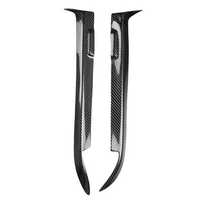 Pair of Headlight Eyebrow Carbon Fiber Cover Trim Sticker Fits for E36 9298