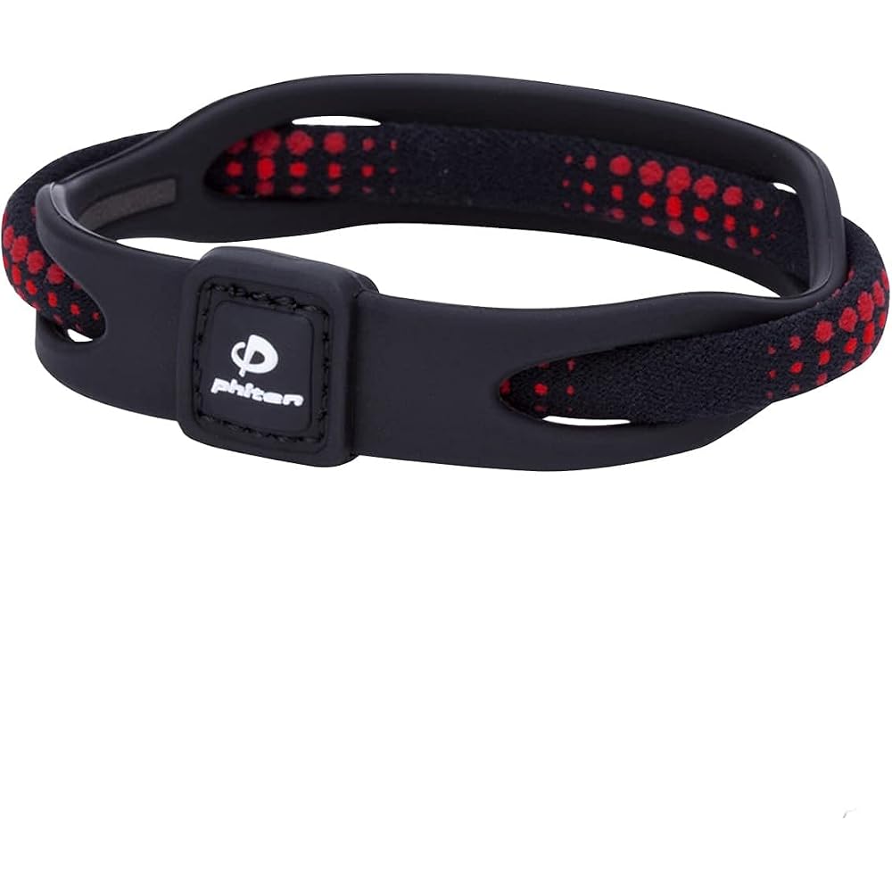 Phiten X50 Silicone Hybrid Bracelet Black 19cm