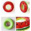 Inflatable Swimming Rings Watermelon Pattern Swim Tube Floatie Beach Swimming Party Toy for Pool, Bath Toy, Party
