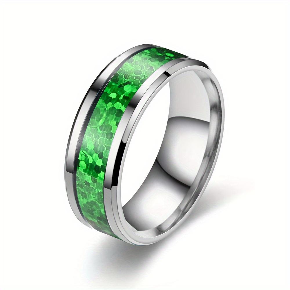 1Pc Stylish, Versatile, Simple and Timeless Classic Titanium Steel Ring