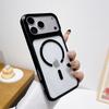 Support de téléphone de luxe plaqué avec support pour appareil photo pour iPhone 17 17Pro 17 Pro Max Pour Magsafe Magnétique Housse de protection en verre pour objectif