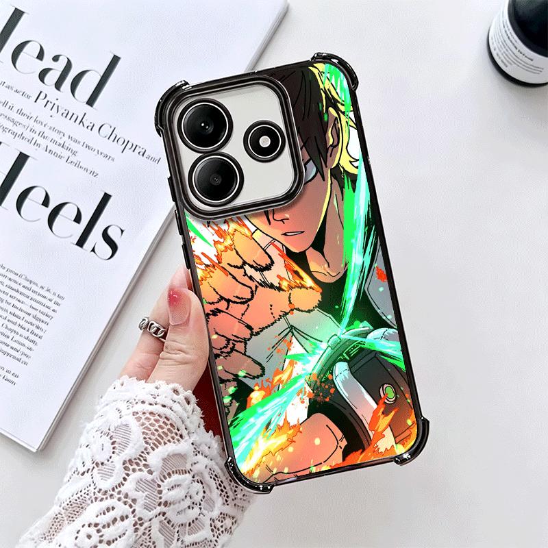 Cartoon Ben 10 Plating Phone Case For Xiaomi Redmi Note 14 15 Pro Plus 13 12 11 11S 11T 10 9S 9 5G Anti-Fall Airabag Cover