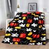 Die Mickey Maus Cartoon-Decke ist flauschig und weich, geeignet für Kinder und Erwachsene und perfekt für Zuhause, Reisen, Camping an
