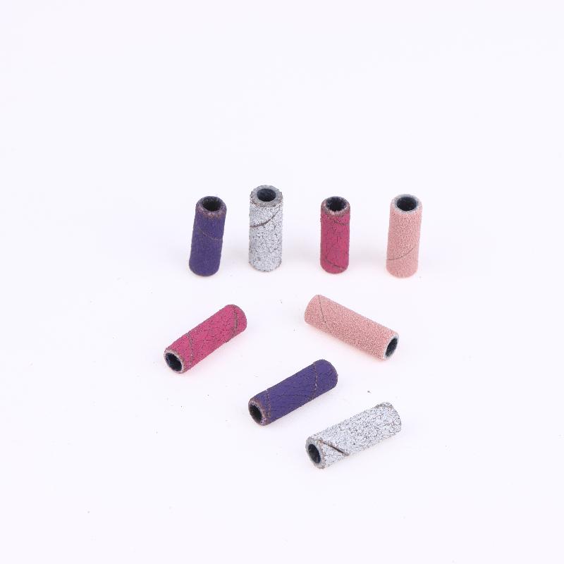 50 Pcs 3.1Mm Mini Nail Sanding Bands Uv Gel Acrylic Polish Remover Nail Tool Set 120/150/180/240 Grit