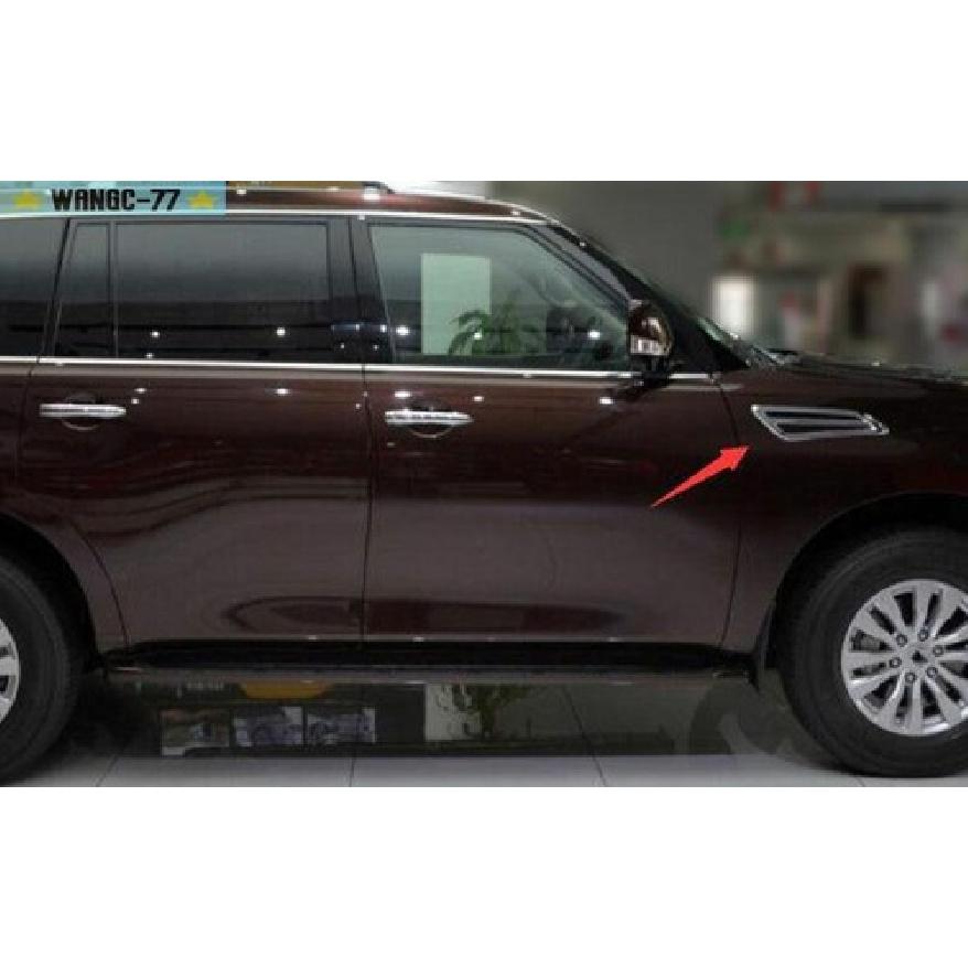 Black Front Side Door Fender Cover Trim For Nissan Armada Patrol Y62 2017-