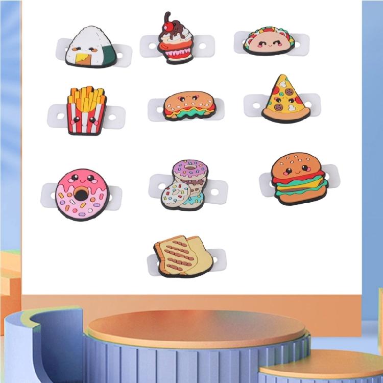 Multiple Styles Cartoon Food Rackets Dampeners for Minimizing Impacts Shocked and Enhancing Sport Aesthetic