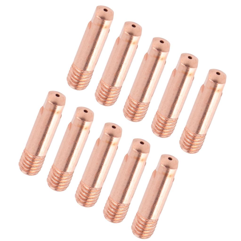 10xMB 15AK MIG MAG M6 Welding Weld Torch Contact Tips Holder Gas Nozzle Gold