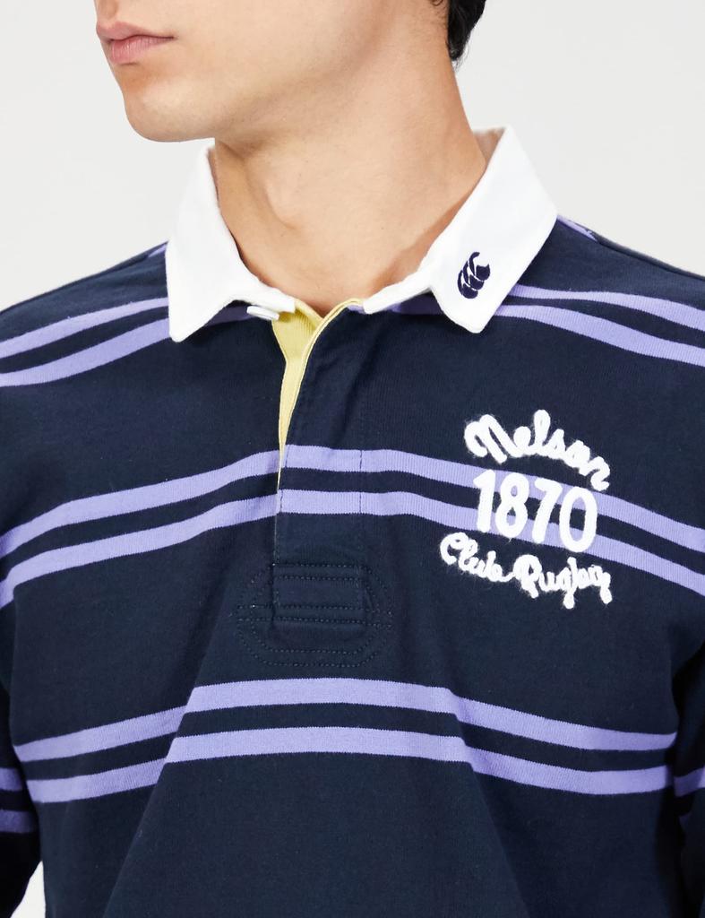 T-shirt de rugby à manches longues RA42524 Unisexe Violet M [Canterbury] T-shirt L/S 77_Bleu