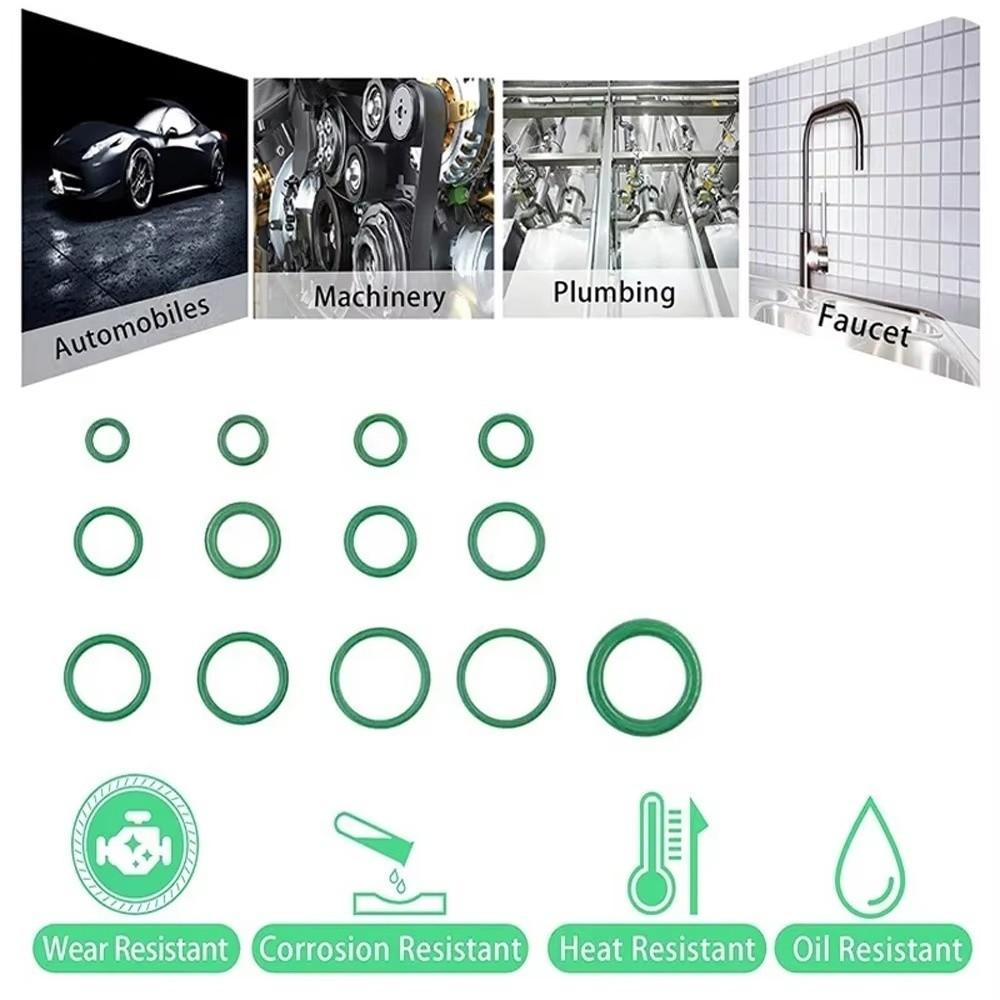 225PCS/27PCS Rubber O-Ring Gasket Assortment Universal O-Ring Gasket Set Faucet Plumbing