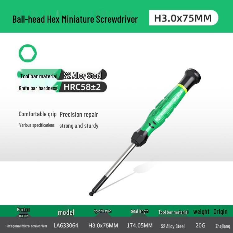 Rotating Color Ring Precision Mini Screwdriver for Mobile, Clock, Watch, Tablet Repair