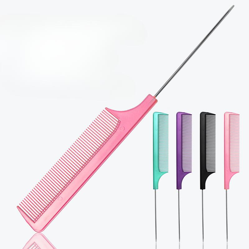 Make-up artist Evening Makeup Hair Professional Fluffy beat hřeben Domácí kadeřnictví melír na vlasy Ocelový hřeben na špičatý ocas