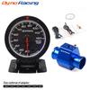Dynoracing 60 mm Auto-Wassertemperaturanzeige 20–120 °C mit Wassertemperatur-Verbindungsrohr-Sensor-Adapter 1/8 NPT