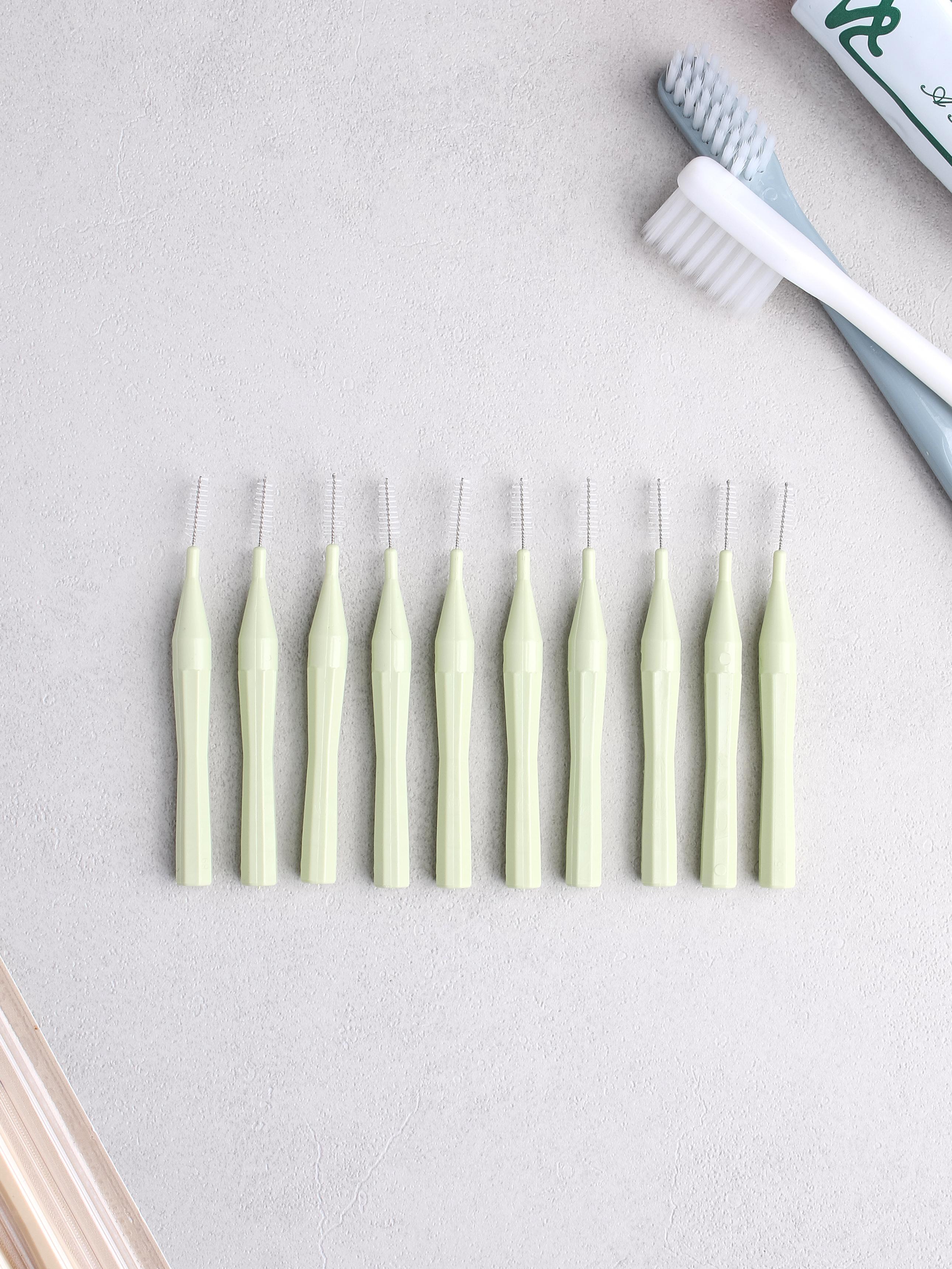 I-Shape Clean Interdental Brush, S Size, 10-Count Pack 1ea