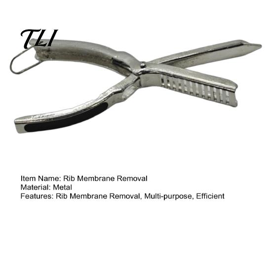 Kitchen Meat Preparation Tool Rib Membrane Removal Tool, Stainless Steel Prep Clamp, BBQ Pork Peeler for Beef And Lamb Durable Cooking Utensil