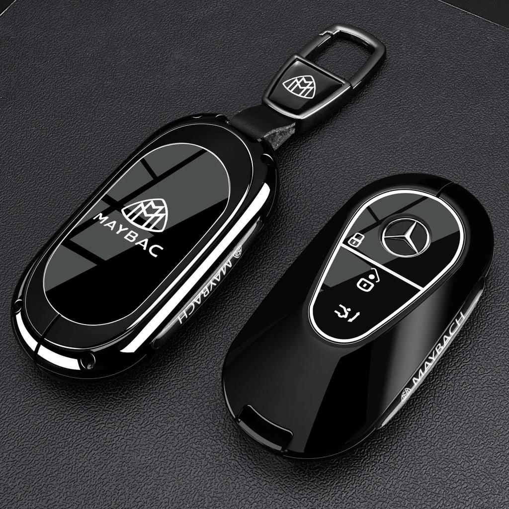 OQA4 Car Key Case Cover for Mercedes Benz C S A Class W206 W223 S350 C260 C300 S400 S450 S480 S500 Smart Key Holder Keychain