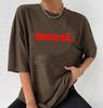 Merci Letter Printed French Saying Fashion Women T Shirts Thank You Streetwear Tops Cotton Oversized T-shirt Womens Clothing