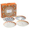 Bamboo Woven Japanese Ceramic Plate Tableware Creative Retro Home Underglaze Color Plate Set Opening Gift
