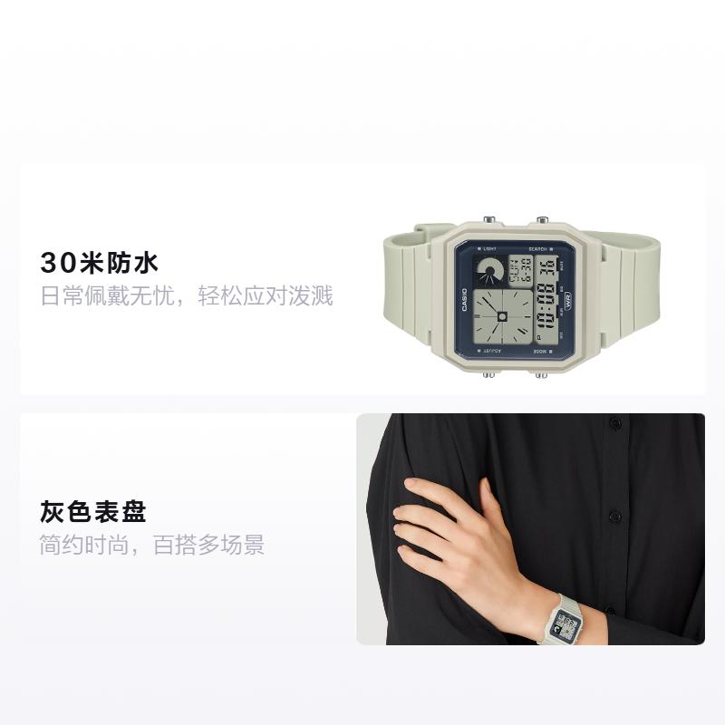 

CASIO Life Waterproof Quartz Resin Strap Men and Women Same Style Gray Dial LF-20W-8AJF сірий колір