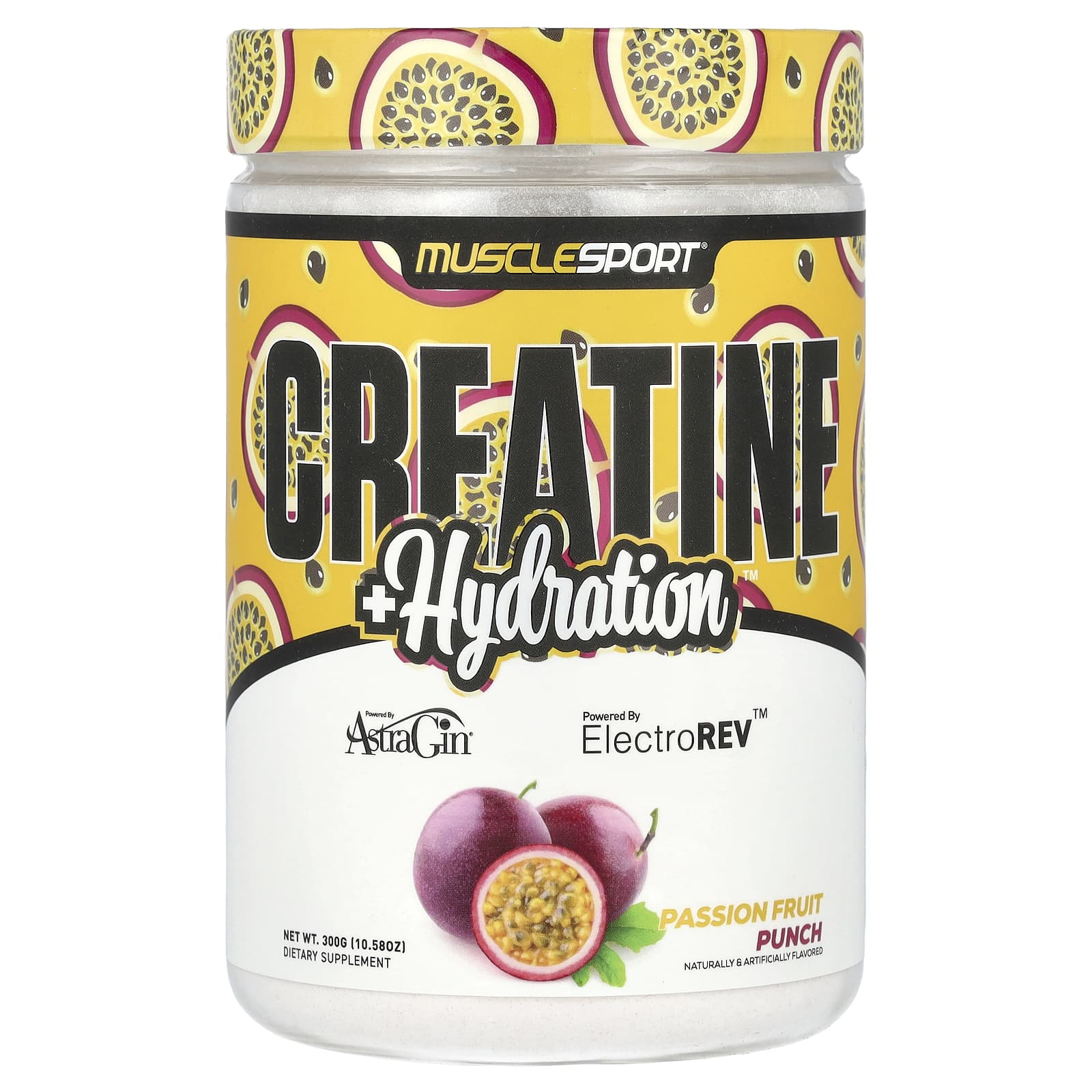 

Creatine + Hydration, Passion Fruit Punch, 300G (10.58Oz)