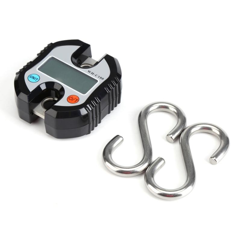 Bilancia Pesa Ganci Elettronica Digitale LCD Gru Portatile WeiHeng Anello Bilancia Pesatura Nero