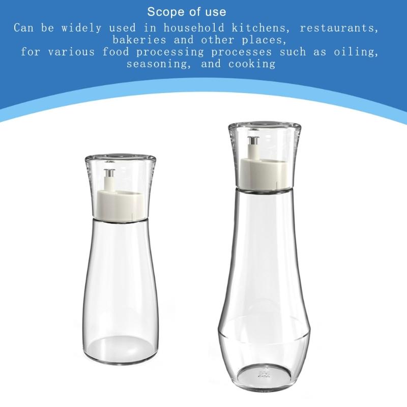 Efficient Oil Dispenser with Controlled Pour Spout Portable Glass and Steel Oil Bottle Dispenser for Kitchen