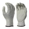 Best Cut Proof Hppe Fiber Liner PU Coated Anti Cut Resistant Levels 5 Cutting Work Safety Hand with En388