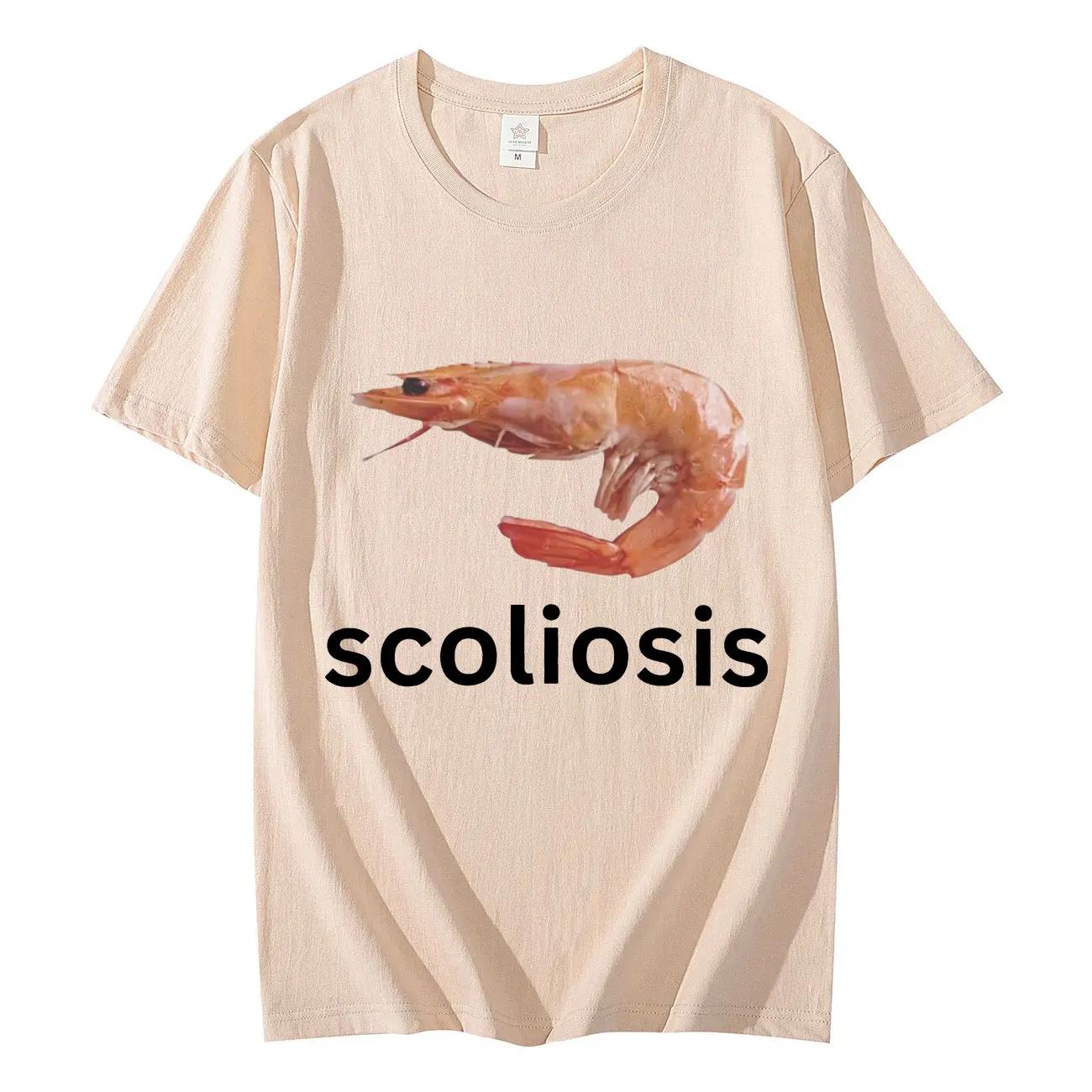 

Summer Short Sleeve T Shirts Streetwear Women Funny Shrimp Meme Tshirt Fashion Casual Summer Short Sleeved Harajuku Streetwear S