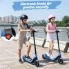Elektrische Step voor Kinderen Leeftijd 8-12, 16 KM Bereik, Max. Snelheid 16KM/U, 6.5" Ultralichte Elektrische Step voor Kinderen met Kleurrijke Sfeerverlichting - Blauw