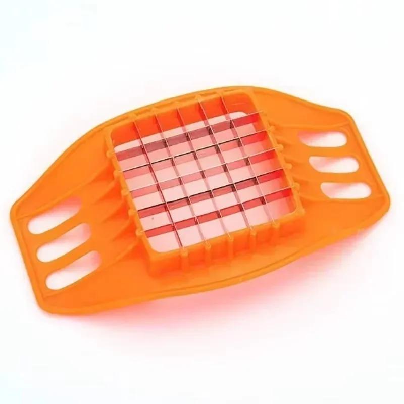 New Stainless Steel Vegetable Potato Slicer Cutter Chopper Chips Making Tool Potato Cutting Fries Tool Kitchen Accessory Gadgets
