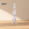 Contemporary Art Decor Inverted Girl Figurine, 3D Printed Athlete Statue, White Minimalist Piece Sporty Sculpture for Home Table Shelf Statue