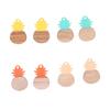8pcs Earring Pendants Mixed Colors Cute Fruit Shape Resin Wooden PendantS for Earring Making DIY Jewelry Crafts
