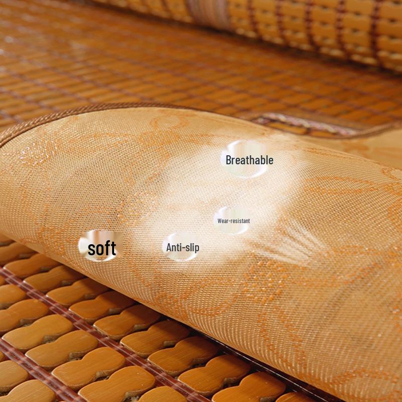 Mahjong Tile Bamboo Summer Cool Seat Cushion for Office, Car, and Home