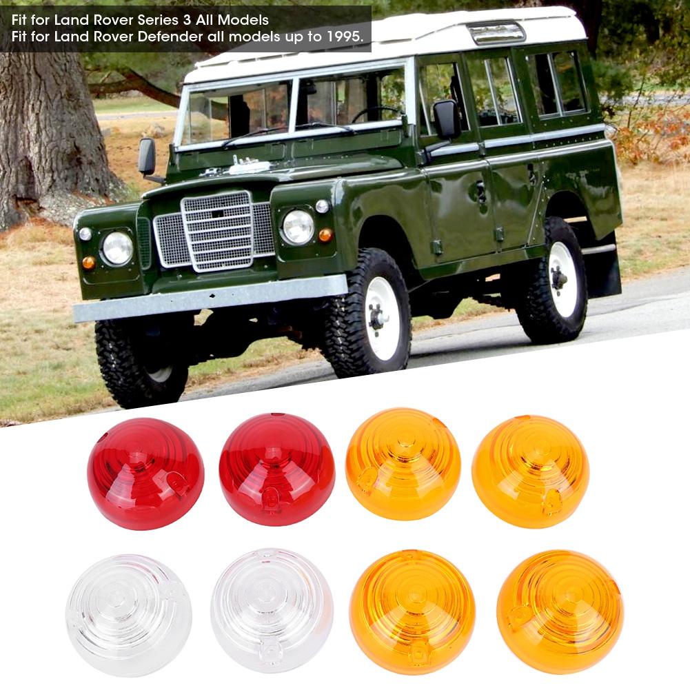 8Pcs Side Tail Indicator Light Lamp Lens Kit Fit for Land Rover 589285