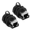 RJ45-180° RJ45 Connector Post-Board Outdoor Waterproof RJ45 Adapter IP67 Ethernet Connector