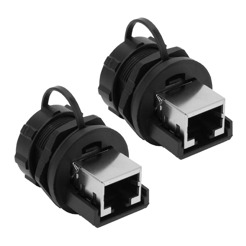 RJ45-180° RJ45 Connector Post-Board Outdoor Waterproof RJ45 Adapter IP67 Ethernet Connector