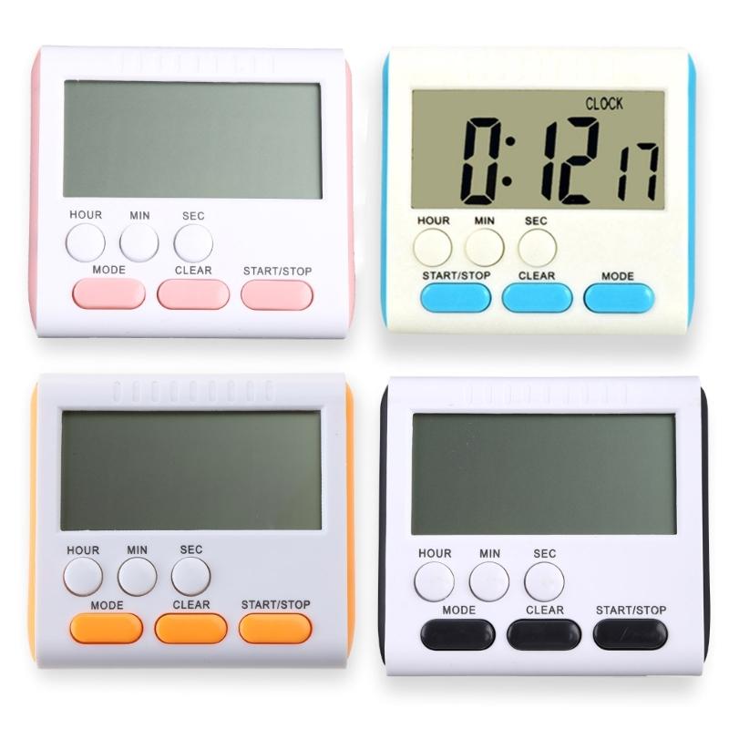 Multi-Function Electronic Timer Magnet Digital Timers Big LCD Display Count Up Countdown Timer for Break for Time Cookin