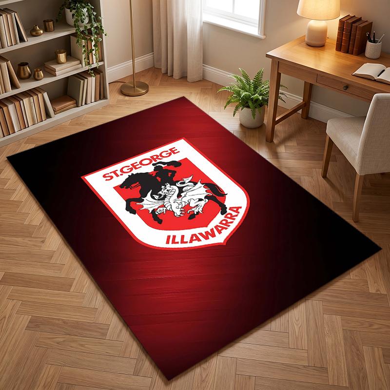 St George Illawarra Dragons (5) Office carpets suitable for living rooms bedrooms offices and kitchens a gift for modern home decor