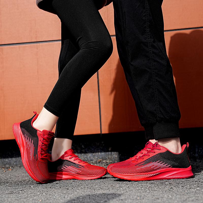 Male Sneakers 2025 New Mesh Thick Sole Lace Up Casual Outdoor Anti Slip Comfortable Soft Sole Breathable Running Shoes for Men