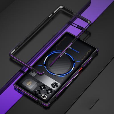 For ZTE Nubia RedMagic 11 Pro 5G/11 Pro+ 5G Bumper Case Dual Color Metal Frame Phone Cover with Screw Lock