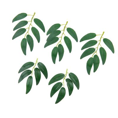 50/100pcs Green Silk Flowers Willow Leaves Diy Gift Festival Decoration Wreaths Home Table Wedding Accessories Artificial Plants