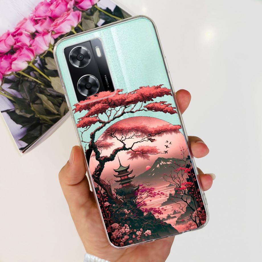 Luxury Silicone Soft Bumper For Oppo A57 A57s A57e A77 A77s Phone Case Cover Beauty Women Fashion Slim Fundas Oppo A77 5G Coque