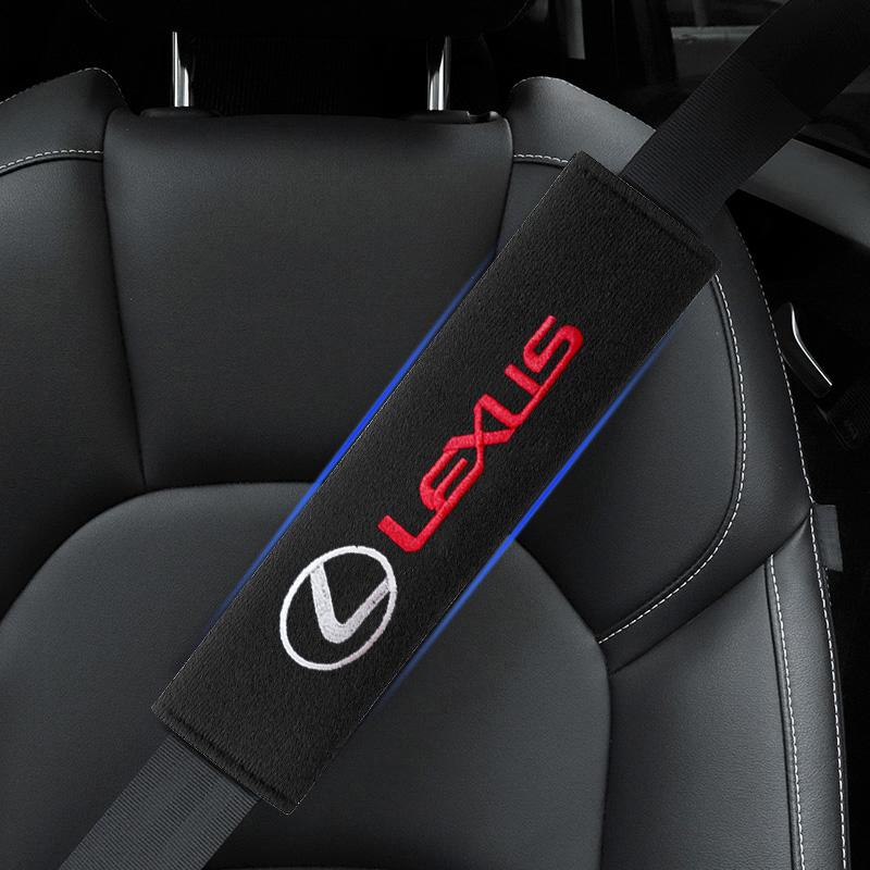Car Seat Belt Cover Shoulder Protective Pads Cover For Lexus CT200H GX400 GX460 IS250 IS300C RX270 ES240 ES350 LS460 GS300 450H 460H